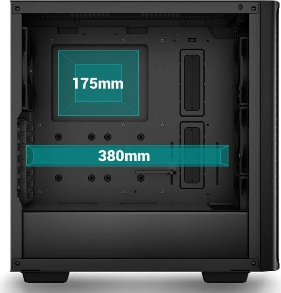 DeepCool CK560, weiß, Glasfenster