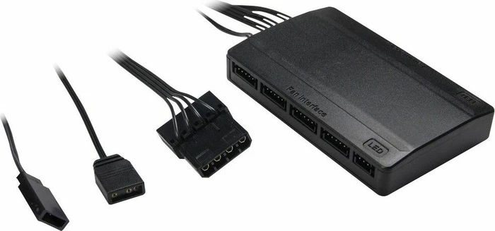 Inter-Tech Argus RS-04, LED-Steuerung, Fernbedienung, LED-Strip, 120mm, 3er-Pack