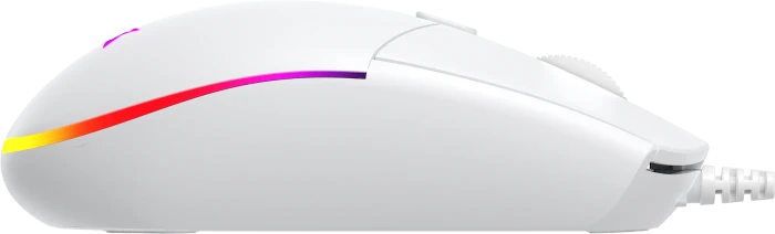 Baracuda Crab White Gaming Mouse, weiß, USB
