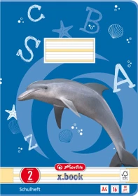 Herlitz x.book Schulheft, A4, Lineatur 2, 16 Blatt