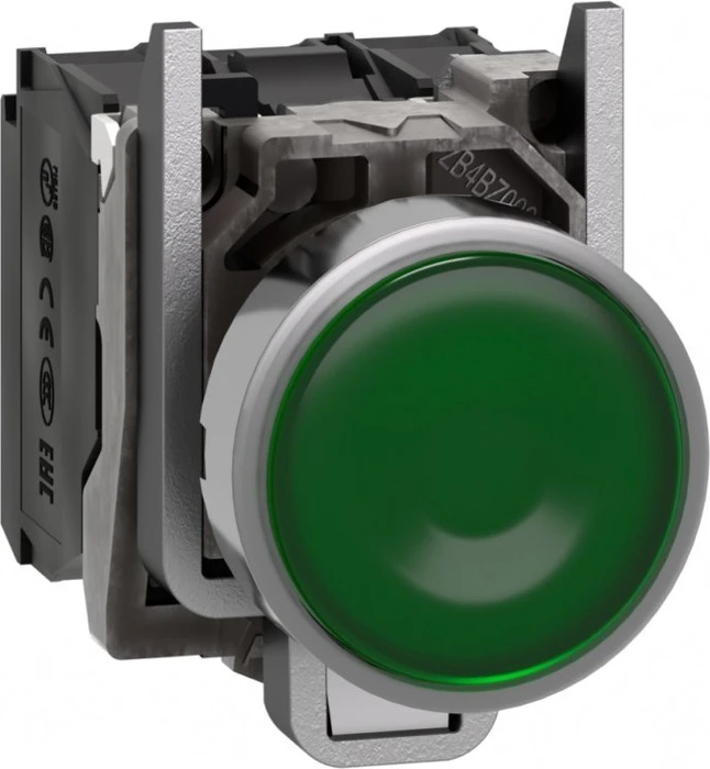 Schneider Electric Leuchtdrucktaster flach 1S+1Ö tastend +LED 110-120V 50/60Hz, grün