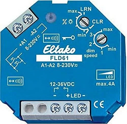 Eltako FLD61 PWM-Dimmschalter für LED 12V-36V, Dimmaktor