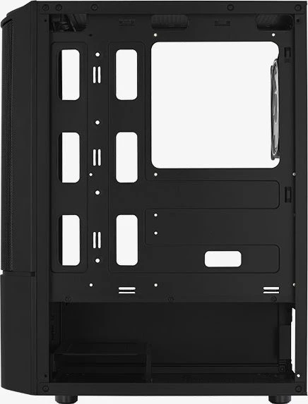 AeroCool Quantum Mesh [V3], schwarz, Lüfter LED RGB, Glasfenster