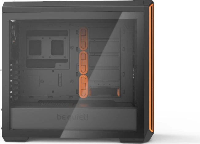 be quiet! Silent Base 601, orange, Glasfenster, schallgedämmt