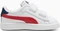 Puma Smash 3.0 Leather V puma white/club red/club navy (Junior) Vorschaubild