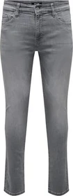 ONLY & SONS Slim Low Loom Jeans light grey denim (Herren)