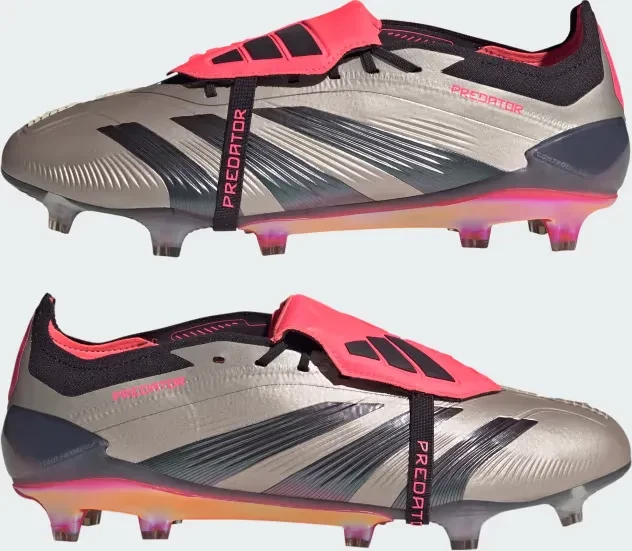 adidas Predator Elite Fold-Over Tongue FG platinum metallic/aurora black/carbon