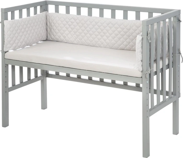 roba roba style 2in1 Beistellbett grau
