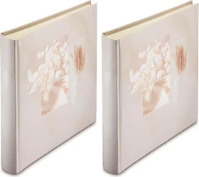 Hama Jumbo Fotoalbum, 30x30, 100 weiße Seiten, Singo Cotton 2er Pack