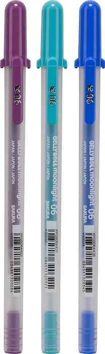 Sakura Gelly Roll Moonlight 06 F Galaxy Gelroller (Mine) sortiert, 3er-Set, Etui