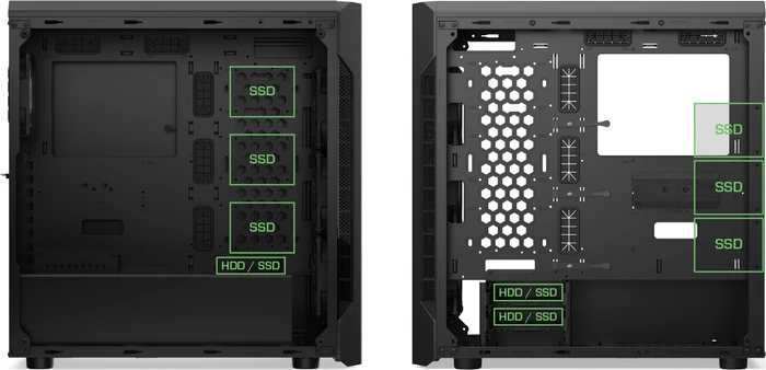Endorfy SilentiumPC Armis AR7X Evo TG RGB, Glasfenster