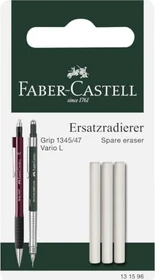 Faber-Castell Grip Ersatzradierer, weiß, 3er-Pack