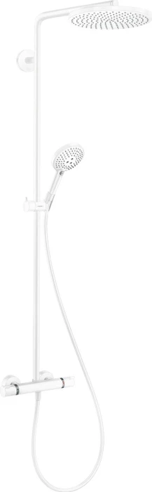 Hansgrohe Raindance Select S Showerpipe 240 1jet PowderRain Thermostat Duschsystem mattweiß