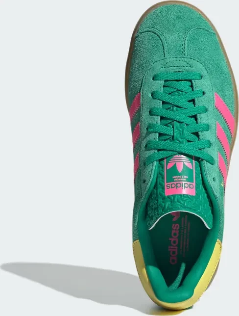 adidas Gazelle Bold court green/lucid pink/pure sulfur (Damen)