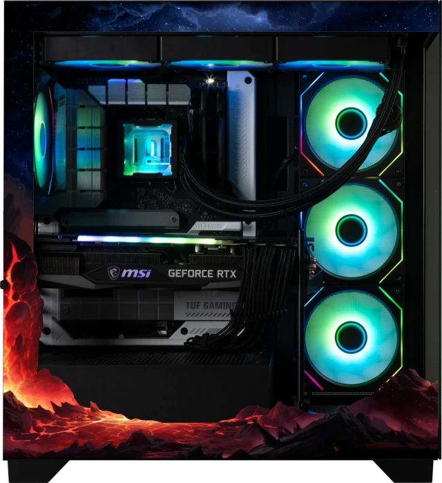 BitFenix CETO Premium Volcano version, Glasfenster