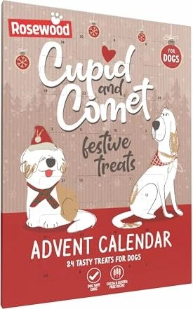 Rosewood Cupid & Comet Leckerli-Adventskalender für Hunde 2025