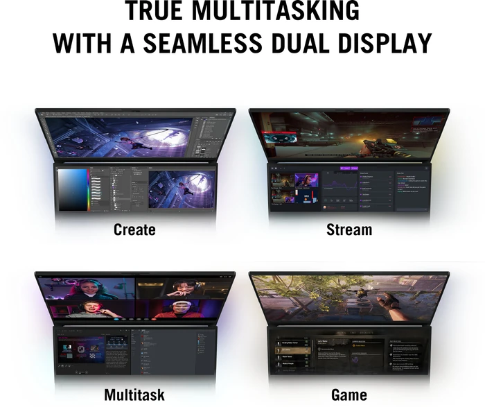 ASUS ROG Zephyrus Duo 16 GX650RM-LO032W, Ryzen 9 6980HX, 16GB RAM, 1TB SSD, GeForce RTX 3060, DE