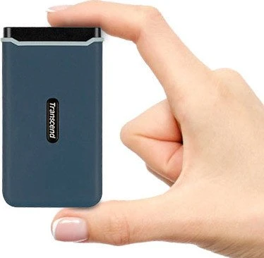 Transcend ESD350C Portable SSD, Navy Blue, 480GB, USB-C 3.1