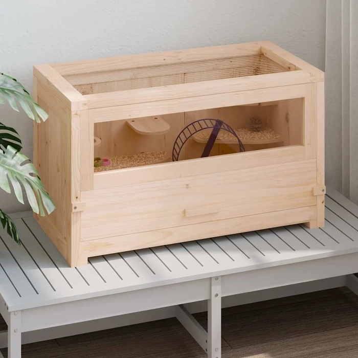 vidaXL Hamsterkäfig Kleintierkäfig, braun (172383)