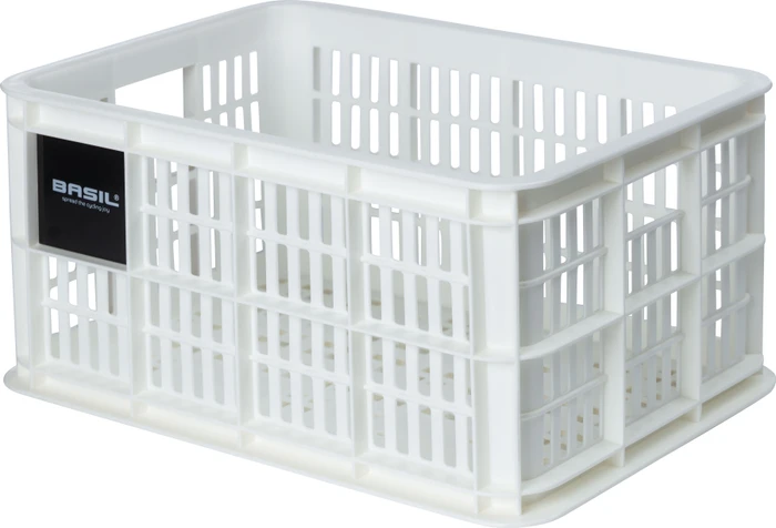 Basil Crate S Fahrradkorb bright white