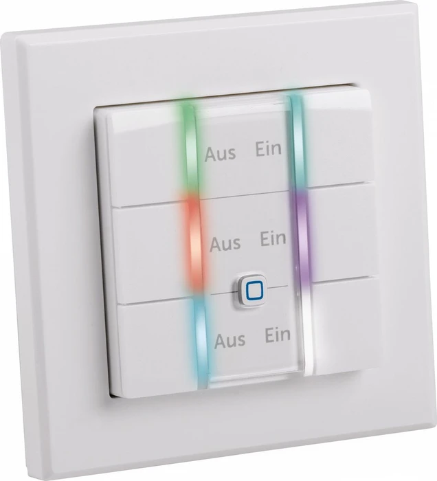 eQ-3 Homematic IP Wandtaster 6-fach weiß, Bausatz