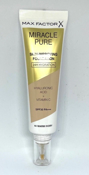 Max Factor Miracle Pure Skin-Improving Hydrating Foundation 44 warm ivory LSF30, 30ml