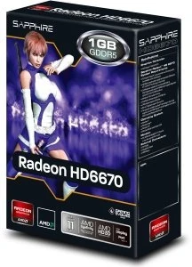 Sapphire Radeon HD 6670 Sapphire-Design, 1GB GDDR5, DVI, HDMI, DP, lite retail
