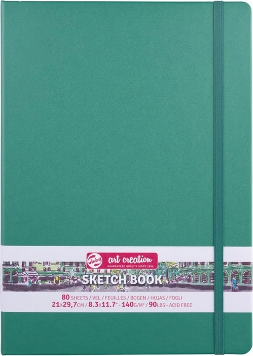 Royal Talens Skizzenbuch waldgrün, 90x140mm, glatt, 80 Blatt