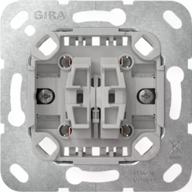 Gira Einsatz Wipptaster 10A 250V Wechsler 2fach mit Befestigungskrallen