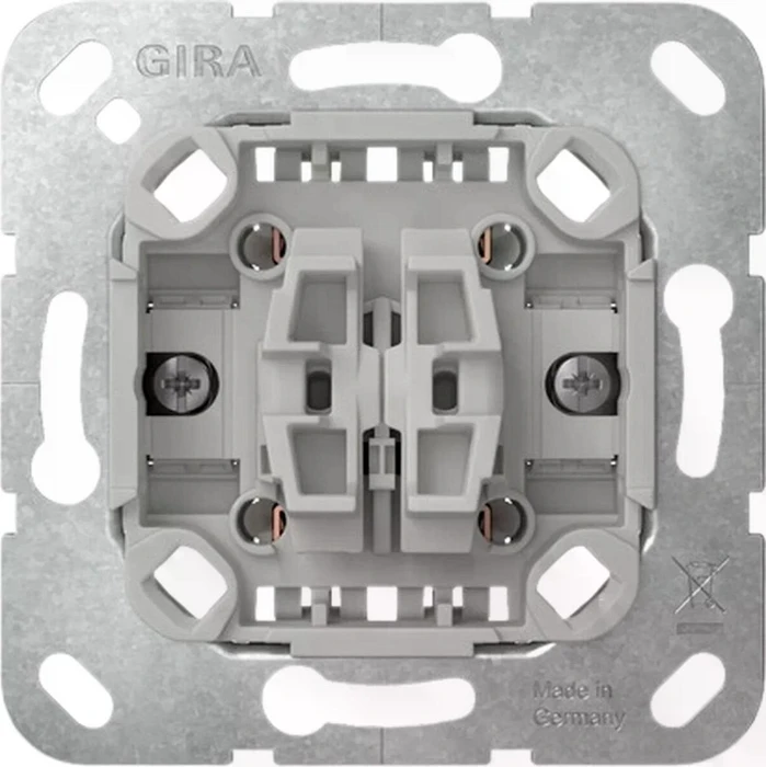 Gira Einsatz Wipptaster 10A 250V Wechsler 2fach mit Befestigungskrallen