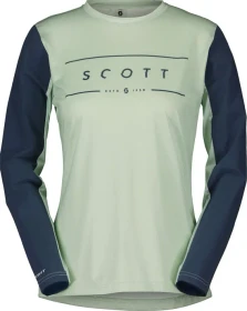Scott Trail Vertic Trikot langarm fresh green/metal blue (Damen)