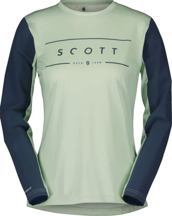 Scott Trail Vertic Trikot langarm fresh green/metal blue (Damen)