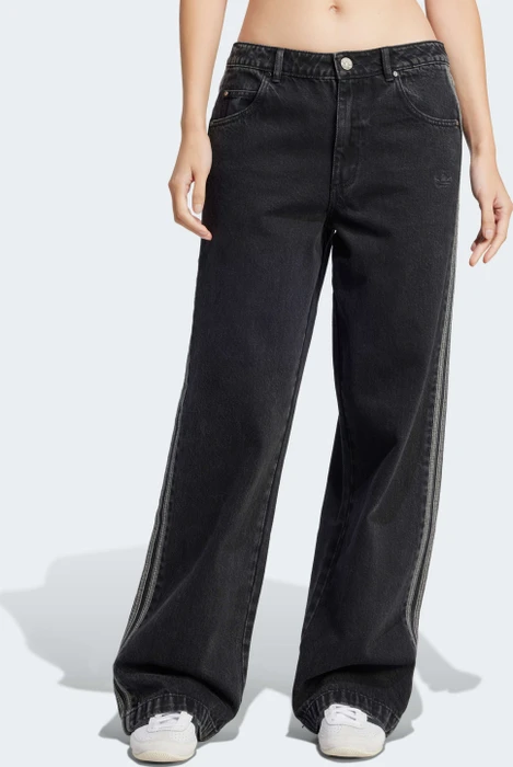 adidas Adicolor Denim 3-Streifen Jeans true black denim (Damen)