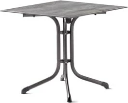 Sieger Boulevard Polytec Klapptisch 80x80cm eisengrau/beton hell