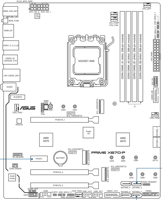 ASUS Prime X670-P-CSM (AMD AM5)