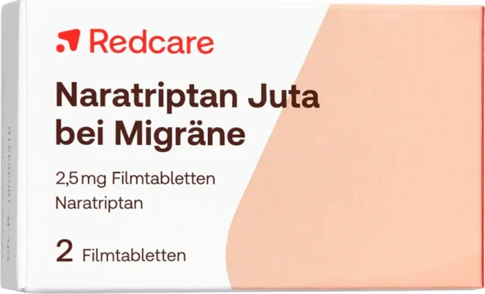 Redcare Naratriptan Juta bei Migräne 2.5mg Filmtabletten, 2 Stück