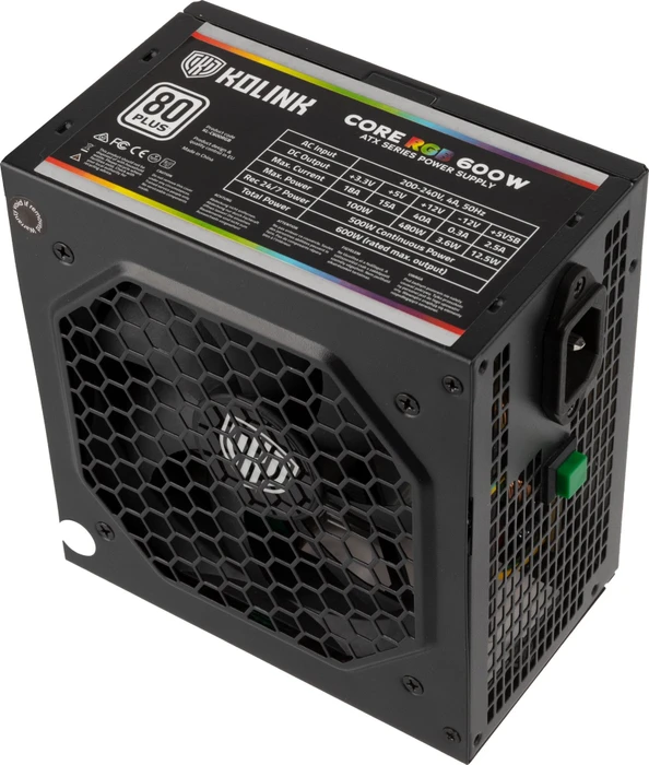 Kolink Core C600RGB 600W, ATX 2.3