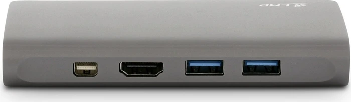 LMP USB-C Travel Dock, 9-Port, USB-C 3.0 [Stecker], space gray