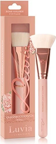 Luvia Cosmetics Rose Golden Vintage Classic Contour Pinsel E205 roségold/nude