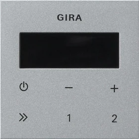 Gira System 55 Bedienaufsatz Unterputz-Radio RDS, alu