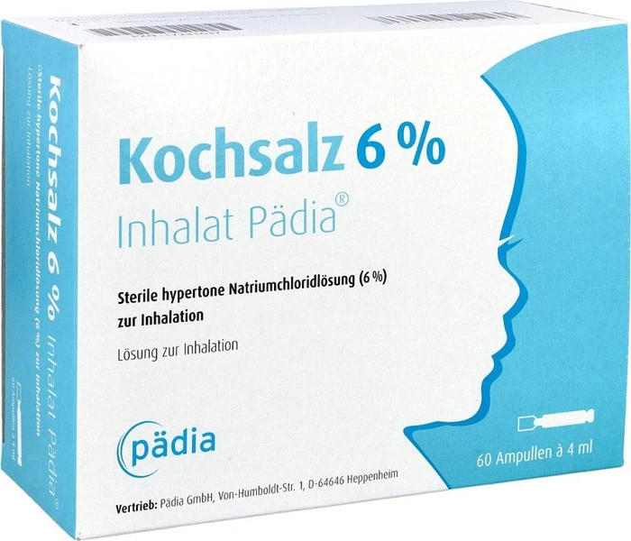 Kochsalz 6% Inhalat Pädia Lösung, 240ml (60x 4ml)