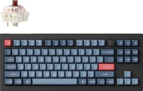 Keychron V3 Max, Carbon Black, 80% TKL, LEDs RGB, hot-swap, Gateron Jupiter BROWN, USB/Bluetooth, US (V3M-D3-US)