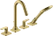 Hansgrohe Axor Citterio M 4-Loch Wannenrandarmatur mit Hebelgriffen und Rosetten brushed brass Vorschaubild
