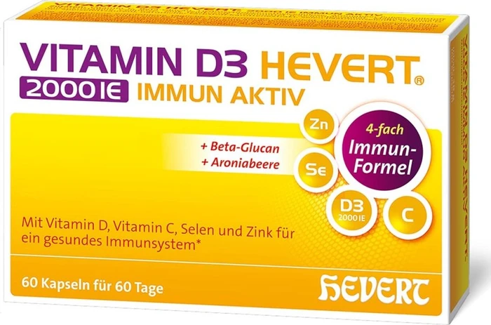 Vitamin D3 Hevert 2000 I.E. Immun Aktiv Kapseln