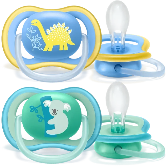 Philips Avent SCF349/10 Ultra Air Beruhigungsschnuller, 18+M, Silikon, 4 Stück