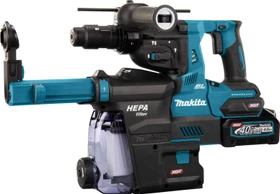 Makita HR004GM202 XGT Akku-Bohr-/Meißelhammer inkl. MAKPAC + 2 Akkus 4.0Ah + Absaugeinheit