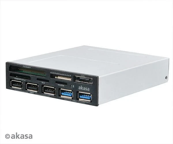 Akasa Internal Multi-Slot-Cardreader, USB 3.0 19-Pin Stecksockel [Stecker]