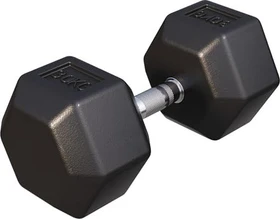 Gorilla Sports Hexagon Gummi Kurzhantel 30kg
