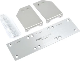 Aqua Computer Einbaublende für poweradjust 2/3 und farbwerk, Edelstahl gebürstet