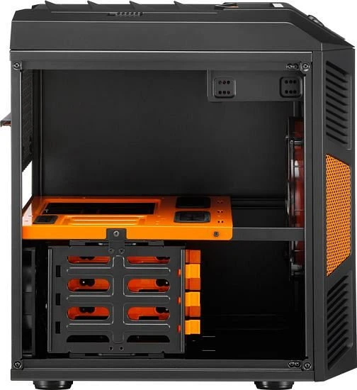 AeroCool Xpredator Cube Orange Edition, Acrylfenster